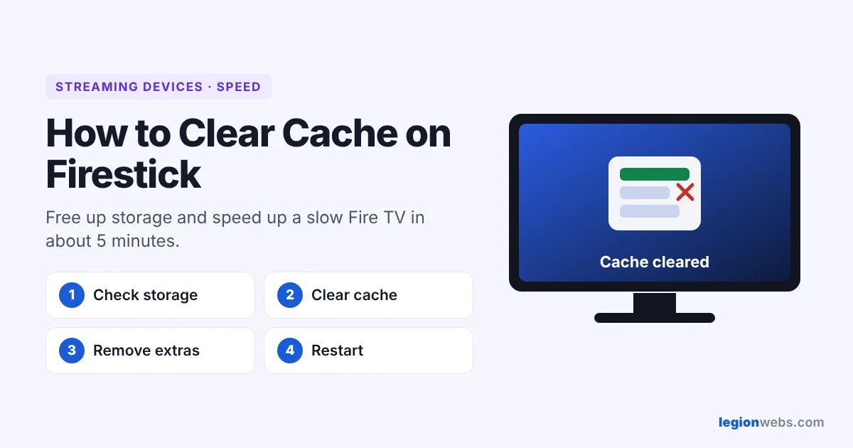 How to clear cache on Firestick and free up storage