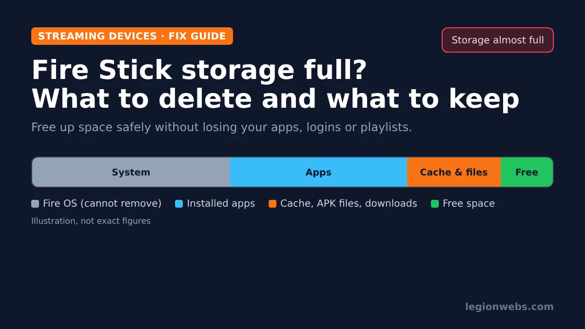 Fire Stick storage full: what to delete and what to keep