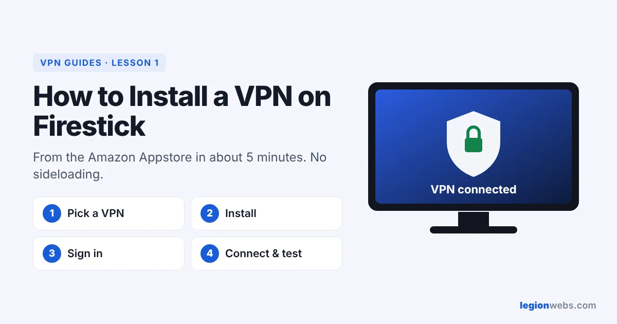 How to install a VPN on Firestick in 5 steps