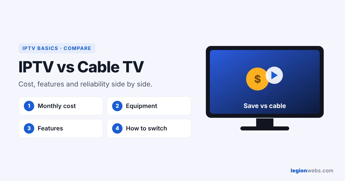 IPTV vs cable TV: cost and features compared