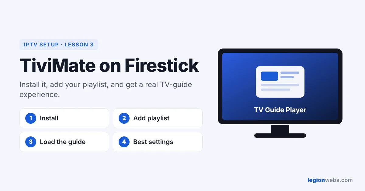 How to install TiviMate on Firestick in 4 steps
