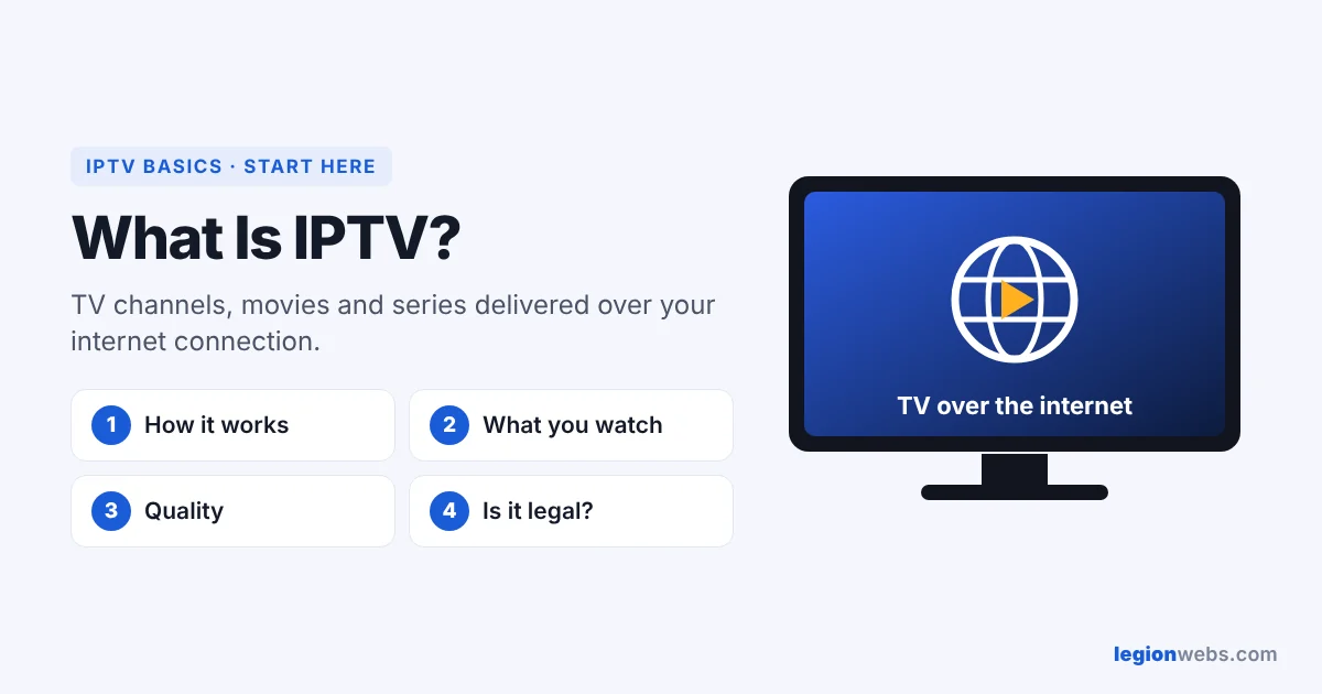 What is IPTV: TV delivered over the internet